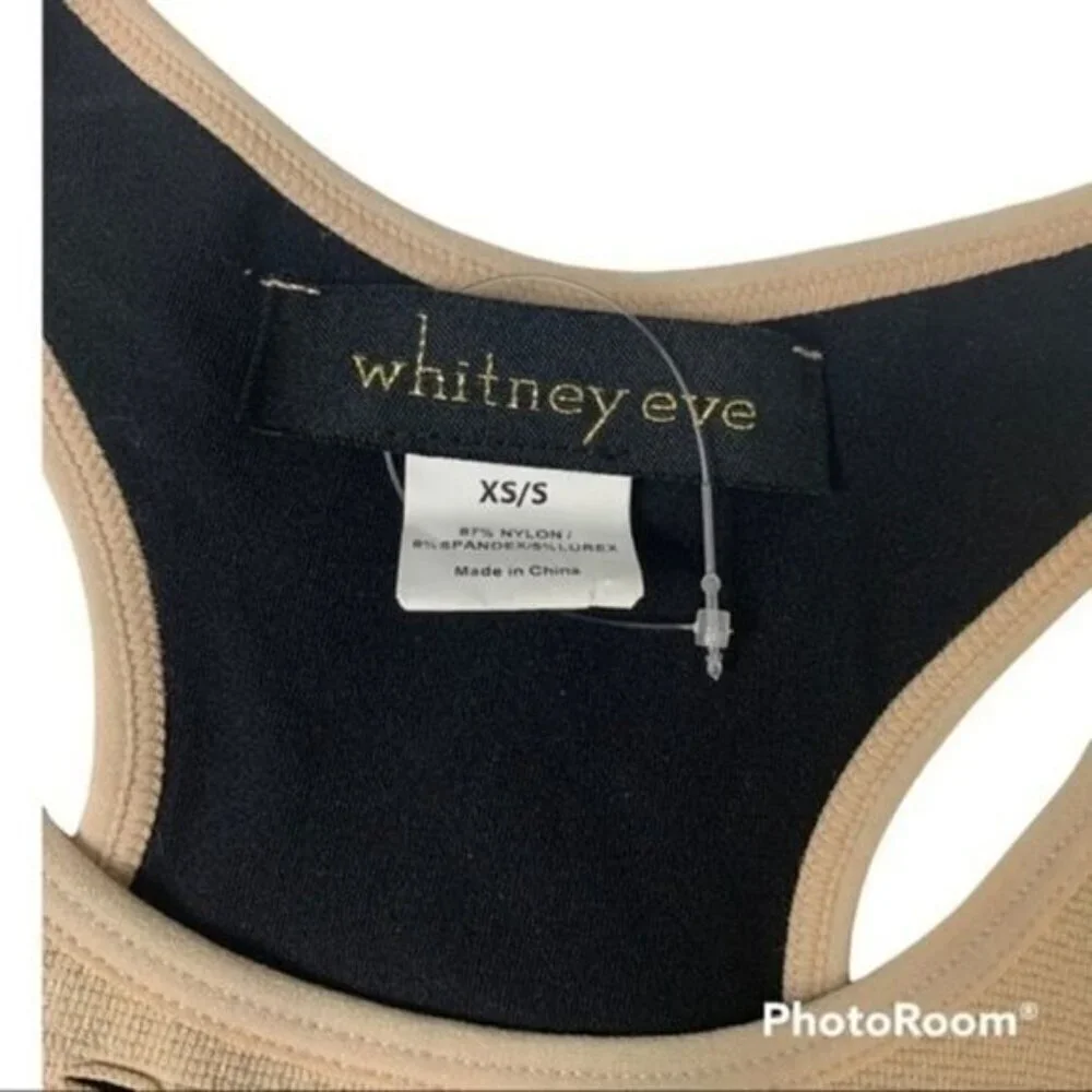 Whitney Eve Tan Bodycon Dress XS Small - Picture 7 of 9
